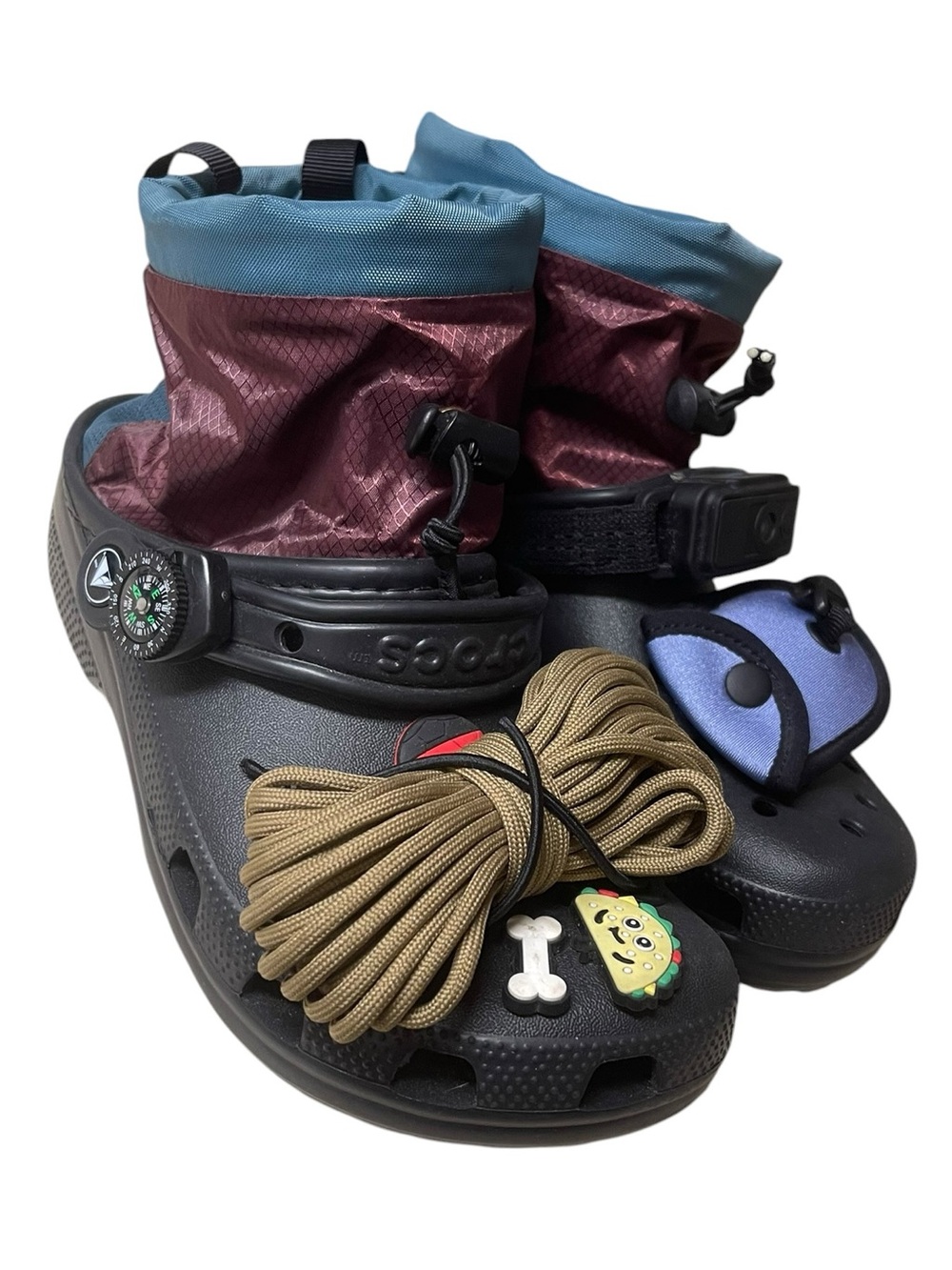 Nicole Mclaughlin x Crocs  Classic Clog “Survival Kit” Campsite Size W8/6M NEW